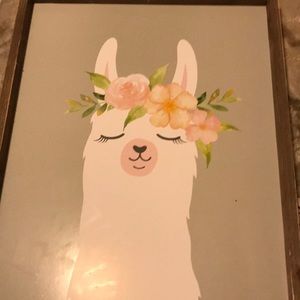 Brand new llama with flower picture!